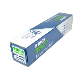 Durable Packaging 18 Inch X500' Heavy Duty Aluminum Foil, 1 Roll, 1 Per Case
