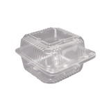 Durable Packaging 6 Inch Hinged Container, 500 Each, 1 per case