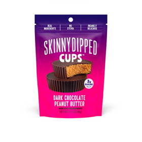 Skinny Dipped Dark Chocolate Peanut Butter Cups, 3.17 Ounces, 10 per case