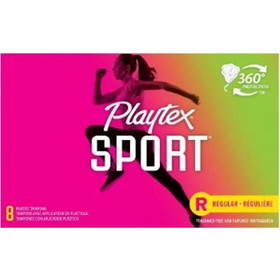Playtex Sport Regular, 8 Count, 4 per case