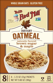 Bob's Red Mill Natural Foods Inc Brown Sugar Maple Oatmeal Packets, 9.88 Ounces, 4 per case