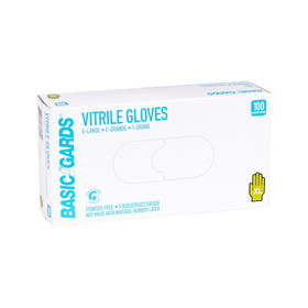 Handgards Powder Free Blue Vitrile Extra Large Gloves, 100 Each, 10 per case