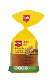 Schar Gluten Free Artisan Baker 10 Grains &amp; Seeds Bread, 13.6 Ounces, 8 per case