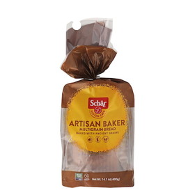 Schar Gluten Free Artisan Baker Multigrain Sourdough Bread, 14.1 Ounces, 8 per case