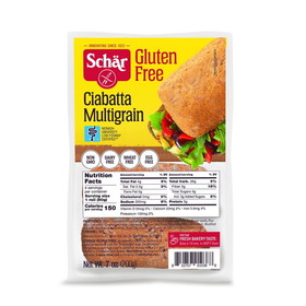 Schar Gluten Free Multigrain Ciabatta, 0.44 Pounds, 5 per case