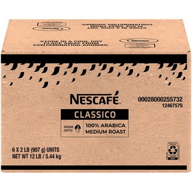 Nescafe Nesc 100% Arabica Rst&amp;Grnd 6X2lb, 12 Pound, 1 per case