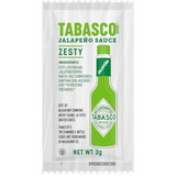 Tabasco Jalapeno Sauce Portion Pack, 3 Milileter, 1 per box, 200 per case