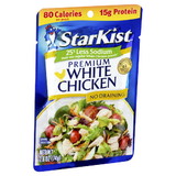 Starkist White Chicken 25% Less Sodium Pouch, 2.6 Ounces, 12 per case