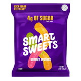 Smartsweets Gummy Worms, 1.8 Ounces, 6 per case