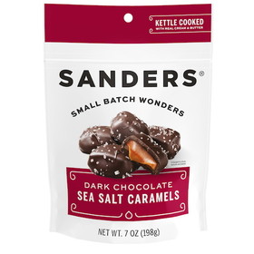 Sanders Dark Chocolate Sea Salt Caramel, 7 Ounces, 6 per case