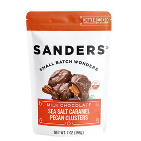 Sanders 30170 Milk Chocolate Pecan Caramel Cluster 6-7 Ounce