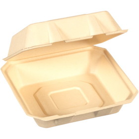Tellus 8" Square Clamshell No Pfas Added, 200 Each, 4 per case