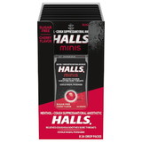 Halls Minis Cherry 24 Pack, 24 Count, 4 per case