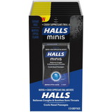 Halls Minis Menthol 24 Pack, 24 Count, 8 per box, 4 per case