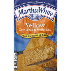 Martha White Yellow Cornbread Mix, 6.5 Ounces, 12 per case