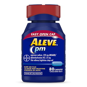 Aleve 80 Count Nighttime With Easy Open, 80 Piece, 8 per case