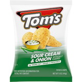 Toms Flat Chips Sour Cream & Onion, 5 Ounces, 9 per case