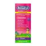 Benadryl Children's Benadryl Allergy Plus Congestion, 4 Fluid Ounces, 12 per case