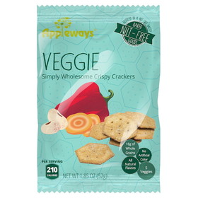 Appleways Veggie Crackers, 1 Count, 180 per case