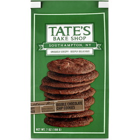 Tate's Bake Shop Double Chocolate Chip Cookies, 7 Ounces, 12 per case
