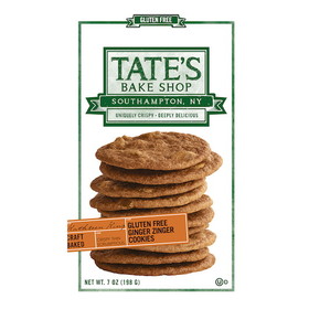 Tate's Bake Shop Gluten Free Ginger Zinger Cookies, 7 Ounces, 12 per case