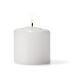 Hollowick Inc. White 2.5 Inch Diameter Pillar Candle, 36 Each, 1 Per Case