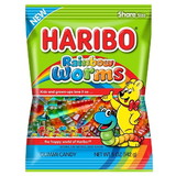 Haribo Rainbow Worms 5 Ounce, 5 Ounce, 12 per case