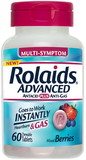 Rolaids Advanced Mixed Berry Tablets, 60 Count, 3 per box, 8 per case