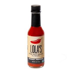 Lola's Fine Hot Sauce Ghost Pepper Case 12 5 Ounce, 5 Fluid Ounces, 12 per case
