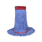 O-Cedar Commercial Large Maxiclean Loop End Mop Blue, 4 Each, 1 Per Case