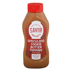 Savor Imports Speculoos Cookie Butter Squeeze Bottle, 1.1 Kilogram, 6 per case