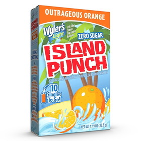 Wylers Light 34438 Light Island Punch Outrageous Orange 12-10 Count