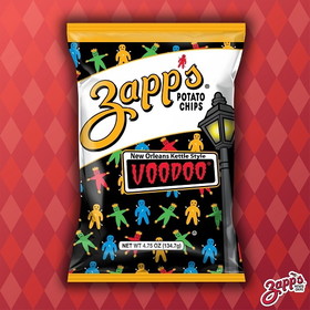 Zapp's Potato Chips Voodoo Kettle Chips, 4.75 Ounces, 12 per case