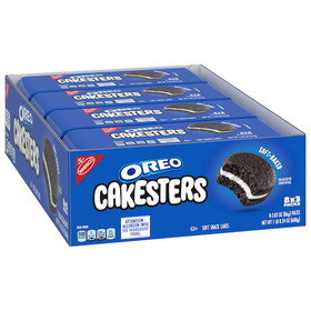 Oreo Oreo Cakester Cookies Single Serve Original, 3.03 Ounces, 8 per box, 6 per case