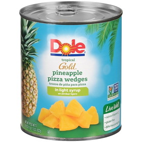 Dole Pineapple Pizza Wedges Light Syrup, 29 Ounces, 12 per case