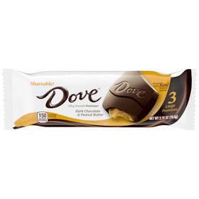 Dove Dark Chocolate Peanut Butter Share Size, 2.75 Ounces, 6 per case