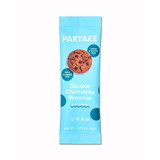 Partake Foods Soft Baked Double Chocolate Cookies Snack Pack, 1 Ounces, 24 per case