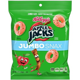 Kellogg's Jumbo Snax Apple Jacks, 2 Ounces, 6 per case