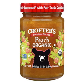 Crofters Organic Peach Premium Spread, 16.5 Ounces