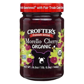 Crofters Organic Morello Cherry Premium Spread, 16.5 Ounces, 6 Per Case