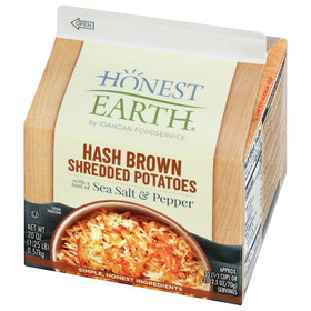 Idahoan Foods Honest Earth Shredded Hashbrown With Hint Of Sea Salt &amp; Pepper, 8 Each, 8 per case