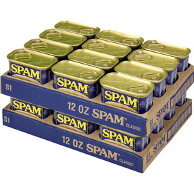 Spam Classic Luncheon Meat, 12 Ounce, 24 per case