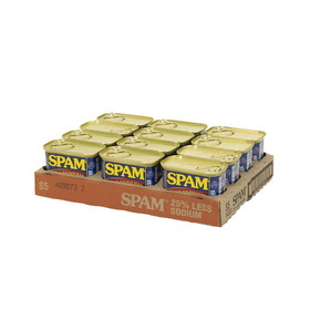 Spam Less Sodium Lunch Meat, 12 Ounce, 12 per case