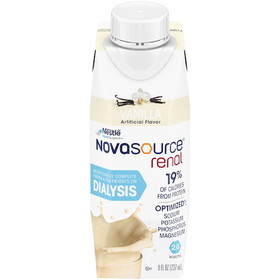 Novasource Renal Renal Vanilla, 8 Fluid Ounces, 24 per case