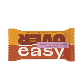Over Easy Peanut Butter Dark Chocolate Breakfast Bar, 1.8 Ounces, 12 per case