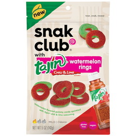 Snak Club Tajin Watermelon Rings, 5 Ounces, 6 per case