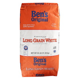 Ben's Original Long Grain White Rice, 25 Pound, 1 per case
