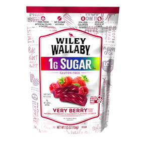 Wiley Wallaby Low Sugar Very Berry Licorice, 5.5 Ounces, 8 per case