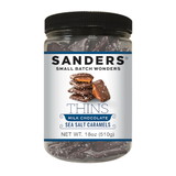 Sanders Milk Chocolate Sea Salt Caramel Thins, 18 Ounces, 6 per case
