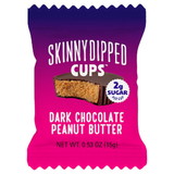 Skinny Dipped Dark Chocolate Peanut Butter Cups, 0.53 Ounces, 24 per case